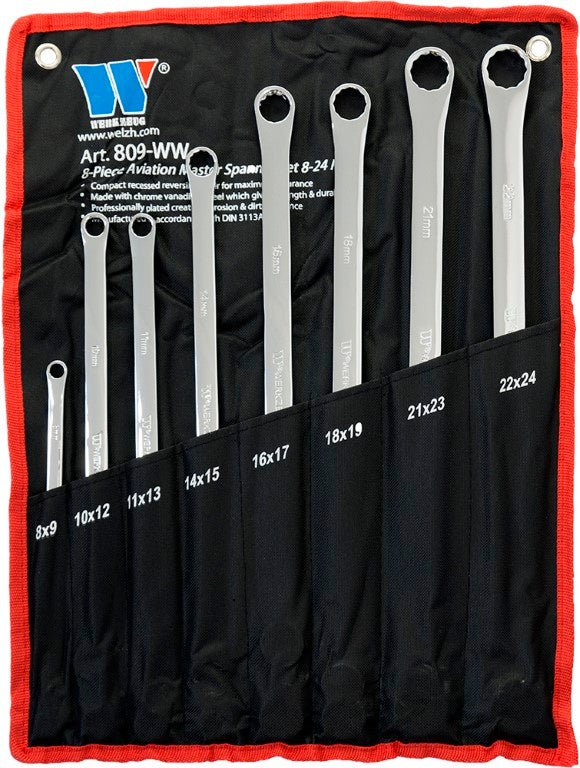 W809 - Chave Luneta Dupla Longa 8PCS